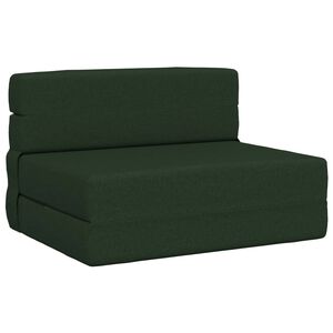 vidaXL Klappsofa Bett Dunkelgr&uuml;n 70 x 80 x 60 cm Stoff