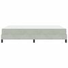 vidaXL Boxspringbett mit Matratze Hellgrau 160 x 210 cm Stoff