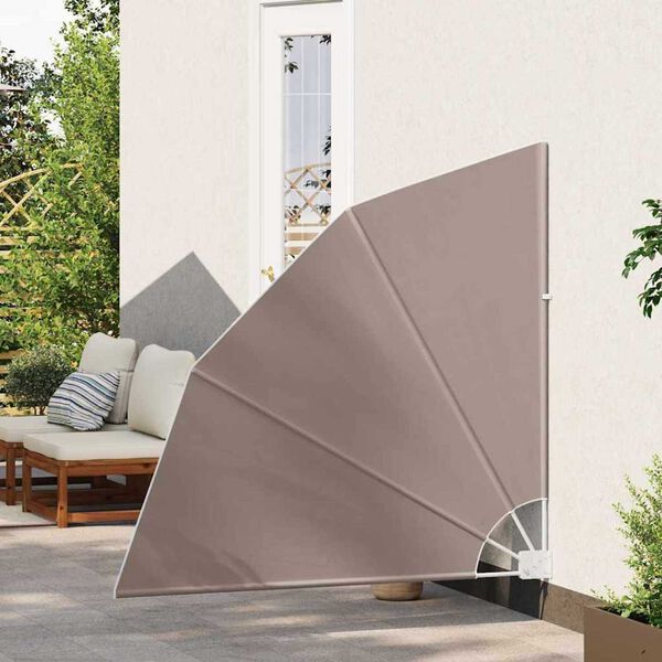 vidaXL Balkon Sichtschutz Taupe 140 x 140 cm Polyester
