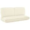 vidaXL Kissenset 3 pcs Creme Oxford-Stoff