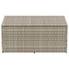 vidaXL Garten-Auflagenbox Hellgrau 110x50x58 cm Poly Rattan