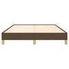 vidaXL Bettgestell ohne Matratze Dunkelbraun 160x200 cm Stoff