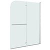 vidaXL Faltbare Duschkabine 2 Paneele ESG 95 x 140 cm