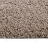 vidaXL Teppich Shaggy Hochflor Beige 160x230 cm