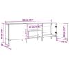 vidaXL TV-Schrank Artisan-Eiche 150x30x50 cm Holzwerkstoff