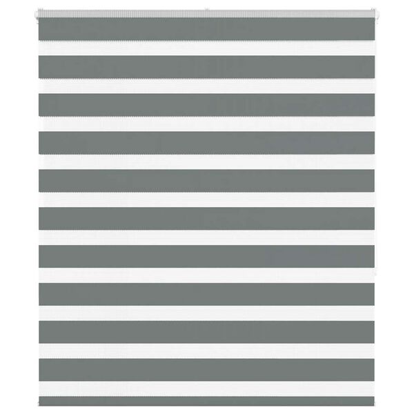 vidaXL Doppelrollo Dunkelgrau 120x150 cm Stoffbreite 115,9 cm Polyester