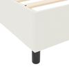 vidaXL Boxspringbett Creme 200 x 200 cm Cordstoff