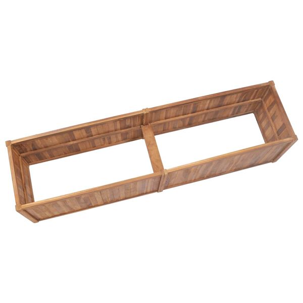 vidaXL Garten-Hochbeet 200 x 50 x 50 cm Massivholz Teak