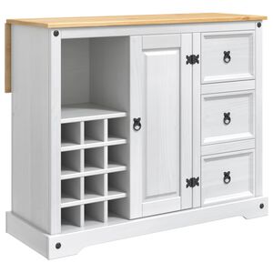 VidaXL K&uuml;chenaufbewahrung Wei&szlig; und Honigwachs 112 x 70 x 91,5 cm