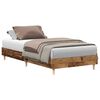 vidaXL Bettgestell ohne Matratze Altholz-Optik 100x200cm Holzwerkstoff
