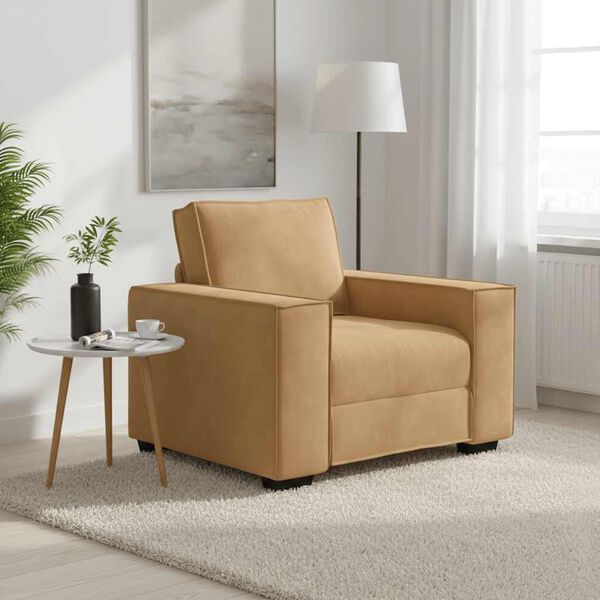 vidaXL Sessel Braun 100x78x84 cm Samt
