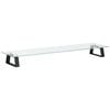 vidaXL Monitorst&auml;nder Schwarz 80x20x8 cm Hartglas und Metall