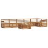 vidaXL Outdoor-Sofagarnitur 7 pcs Natur Massivholz Akazie