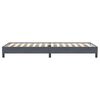 vidaXL Boxspringbett ohne Matratze Dunkelgrau 80x220 cm Samt