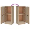 vidaXL Sideboards 3 Stk. Sonoma-Eiche Holzwerkstoff