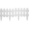 vidaXL Rasenkanten 25 Stk. Wei&szlig; 10 m PP