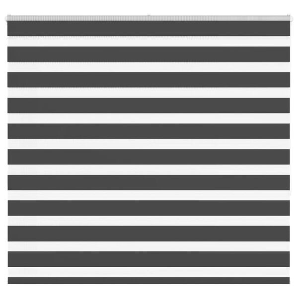 vidaXL Doppelrollo Schwarz 160x150 cm Stoffbreite 155,9 cm Polyester