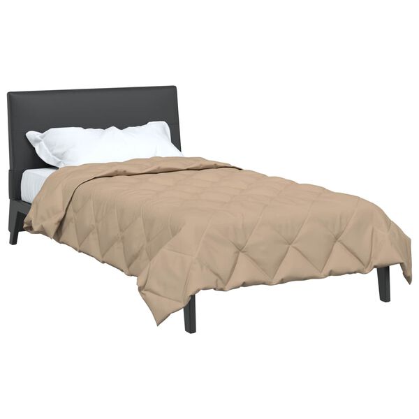 vidaXL Sommerdecke Taupe 220 x 140 cm Mikrofaser