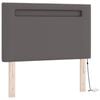 vidaXL Boxspringbett mit Matratze Grau 120 x 190 cm Kunstleder
