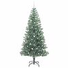 vidaXL K&uuml;nstlicher Weihnachtsbaum beschneit mit LED Licht 240 cm