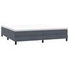 vidaXL Boxspringbett ohne Matratze Dunkelgrau 200x220 cm Samt