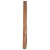 vidaXL Wandspiegel 40 cm Teak Rund
