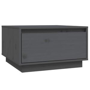 vidaXL Couchtisch Grau 55x56x32 cm Massivholz Kiefer