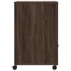 vidaXL Druckerst&auml;nder mit Rollen Braun Eichen-Optik 60x48x74 cm