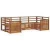 vidaXL Sofagarnituren 6 pcs Natur Massivholz Akazie
