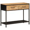 vidaXL Konsolentisch 100x35x76 cm Massivholz Mango und Eisen