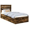 vidaXL Bettrahmen R&auml;uchereiche 75 x 190 cm Ingenieurs Holz