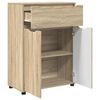 vidaXL Badezimmerschrank mit Regal Sonoma-Eiche 72,5 x 36,5 x 100 cm