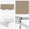 vidaXL Einziehbare Markise Beige 350 x 250 cm Polyester und Aluminium