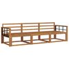 vidaXL Outdoor-Sofagarnitur 3 stk. Natur Massivholz Akazie