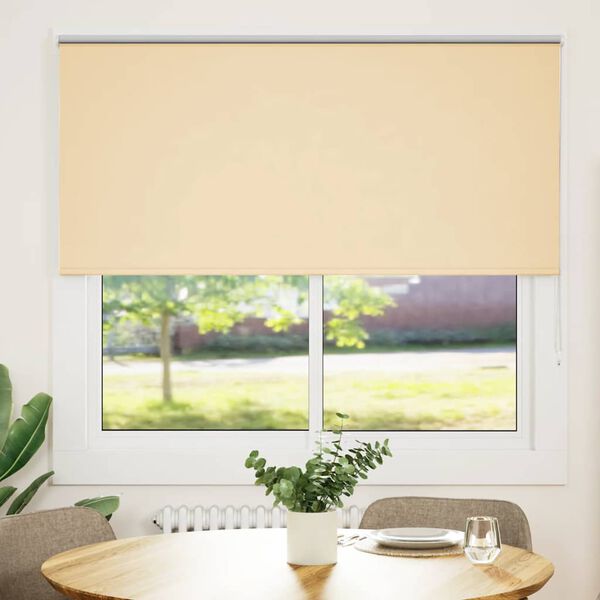 vidaXL Verdunkelungsrollo Beige 165x130 cm Stoffbreite 161,6 cm