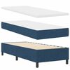 vidaXL Boxspringbett mit Matratze mit Kopfteil Blau 200 x 80 cm Stoff