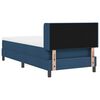 vidaXL Boxspringbett mit Matratze Blau 200 x 100 cm Polyester