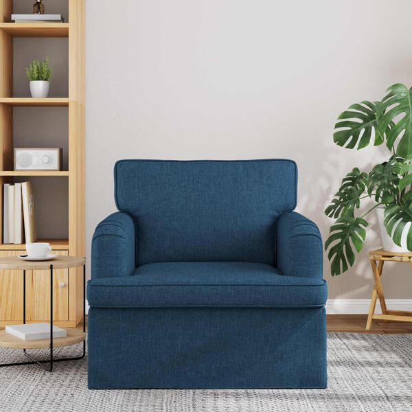 vidaXL Sofa 60cm Blau Metall