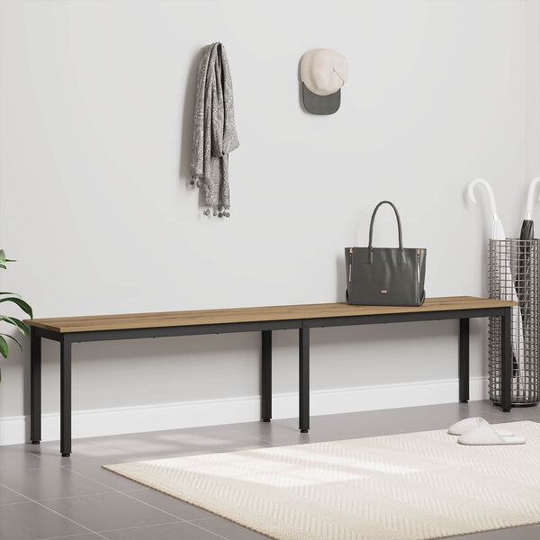 vidaXL Bank Kunsthandwerk Eiche 200 x 35 x 45 cm Holzwerkstoff