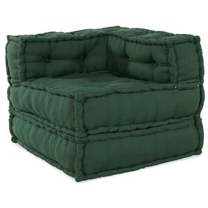 vidaXL Modulares Sofaelement Gr&uuml;n 70x70x54 cm Stoff