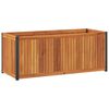 vidaXL Pflanzk&uuml;bel 110x45x44 cm Massivholz Akazie und Stahl