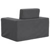 vidaXL Schlafsofa für Kinder Anthrazit Weicher Plüsch