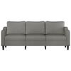 vidaXL 3-Sitzer-Sofa Dunkelgrau 210 cm Stoff