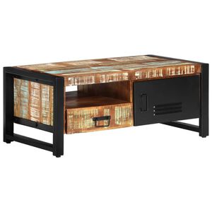 vidaXL Couchtisch 100x50x41 cm Altholz Massiv