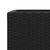 vidaXL Pflanzk&uuml;bel Schwarz 30x30x60 cm Poly Rattan