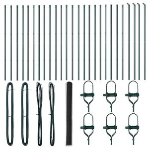 vidaXL Zaunpfosten Grau