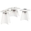 vidaXL Couchtisch 3 pcs Weiß