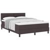 vidaXL Boxspringbett mit Matratze Dunkelbraun 160 x 200 cm Stoff