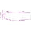 vidaXL Boxspringbett mit Matratze Rosa 180 x 220 cm Stoff