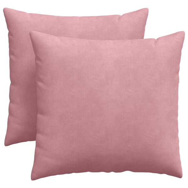 vidaXL Sofakissen 2 St&uuml;ck Rosa 45 x 45 cm Cordstoff
